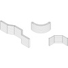 Kermi ściana grzewcza HHV22 630x122x3600 pozioma,RAL9016,6bar,z osłoną,prawa,L260