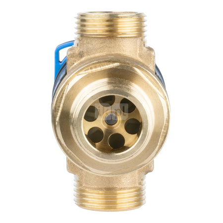 Zawór regulacyjny termostatyczny do wody ciepłej AFRISO ATM 561 ze śrubunkami mosiądz GZ 1'', DN 20, zakres temp. 20-43'C, Kvs 2.5 m3/h, maksymalna temperatura 90'C, maksymane ciśnienie 10 bar