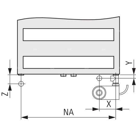 Grzejnik drabinkowy KERMI Casteo BH, wym. 1259 x 500 mm, kolor biały, moc 545W