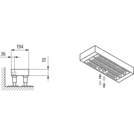 Konwektor Kermi Konvektor Typ43 BH140x194x3600mm QN4266, weiß, 6bar, o. Abd., AB Uni.