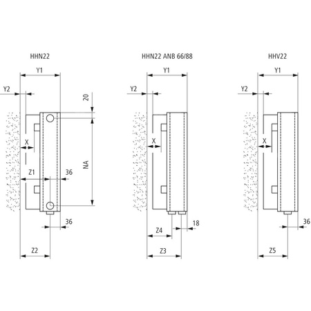 Grzejnik płytowy typ 22 KERMI HHN wym. 770 x 4600 mm, kolor biały, moc 8027 W