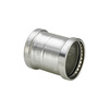 Mufa Sanpress VIEGA 23155XL jednoczęściowy, stal nierdzewna (stan surowy) / stal nierdzewna (stan surowy), 76,1 mm (mz x mz), 125 mm