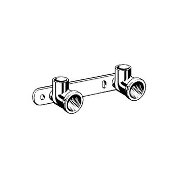 Uchwyt montażowy ścienny VIEGA 9447621, rozstaw 80 mm, GW x lut wewnętrzny, 1/2'' x 15mm