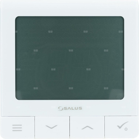 Temostat pokojowy dwużyłowe SALUS WQ610, kolor biały 230 V z wyświetlaczem