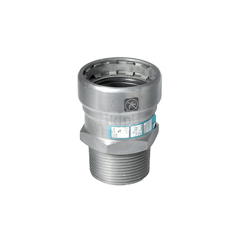 Nypel SANHA Heavy Steel Press, stal, 1 1/4'' (zw x GZ)