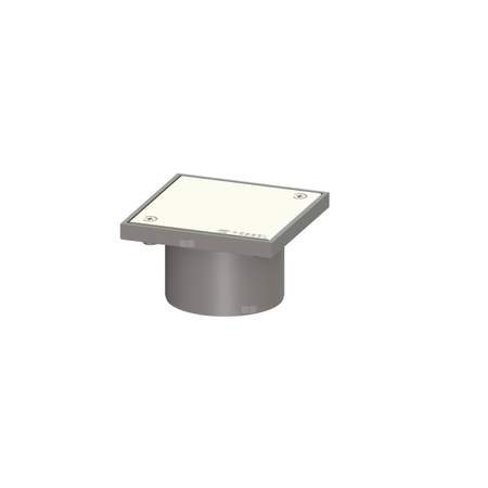 Kratka KESSEL kwadratowa ze stalowai nierdzewnej 150x150mm do wpustu