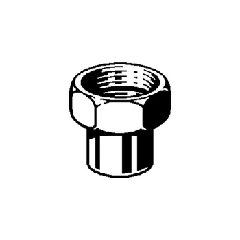 Złącze przyłączeniowe VIEGA 94359 dwuczęściowy, brąz / mosiądz, 3/4'' x 15 mm (lw x gw)