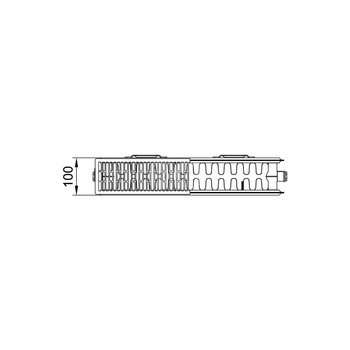 Grzejnik płytowy typ 22 KERMI X2 Profil-K, z osłonami wym. 400 x 600 mm, kolor biały, moc 724 W