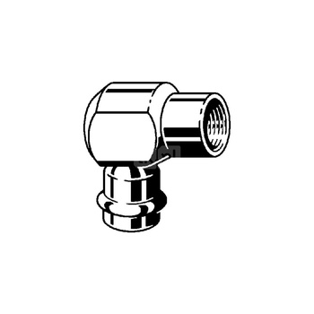 Złącze przejściowe Prestabo 90' VIEGA 11142 jednoczęściowy, stal (ocynk galwaniczny/elektrolityczny) / stal (ocynk galwaniczny/elektrolityczny) (ocynk), 12 mm, 1/2'' (mz x gw)