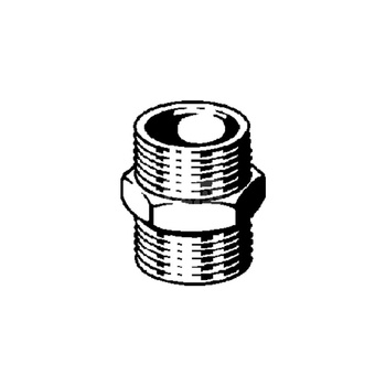 Nypel podwójny VIEGA 3280 jednoczęściowy, brąz / brąz, 1/8'' (gz x gz)