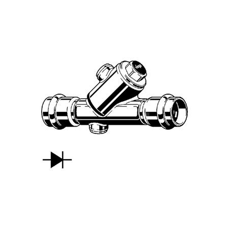 Zawór odcinający VIEGA 23394 (stan surowy) 1 1/4'' (32) 35 mm mz x mz, max. 90'C