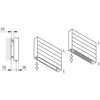 Ściana grzewcza Kermi Heizwand HHN Typ20 BH490x72x3200mm QN2688, weiß, 6bar, m. Abd, AB 12