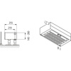 Konwektor Kermi V-Kon S Typ44 BH210x255x2200mm QN4204, weiß, 6 bar, m. Abd., Vent. re
