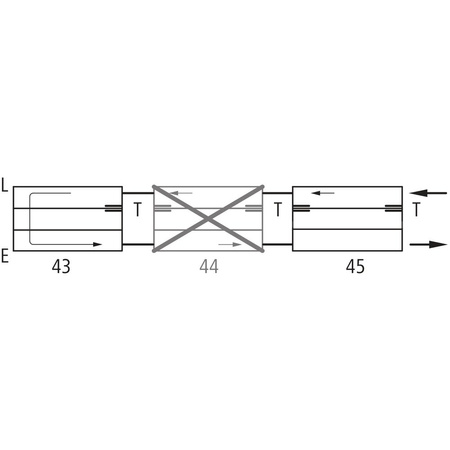 Konwektor Kermi V-Konvektor Typ43 BH140x194x1100mm QN1304, weiß, 6 bar, o. Abd., Vent. re