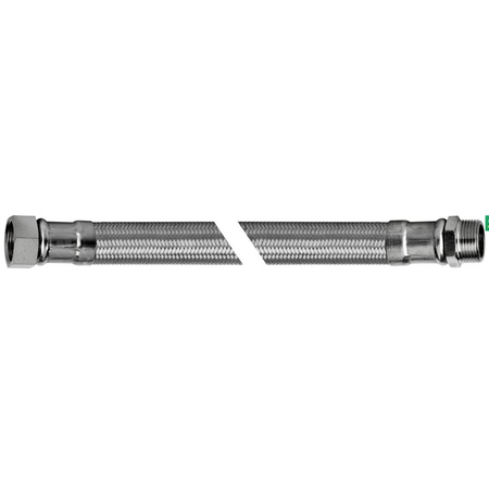 Wąż elastyczny przyłączeniowy QIK stal nierdzewna, 5/4'' x 5/4'', dł. 20 mm, GW x GZ z oplotem