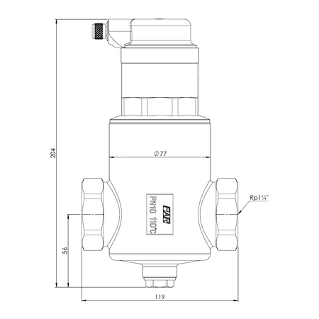 Separator mikropęcherzy AFRISO FAR 313, do C.O., do klimatyzacji, 10 bar / 110'C, 1 1/4'' (GW)Instalacje i źródła ciepła