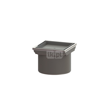 Kratka KESSEL kwadratowa ze stalowai nierdzewnej 110x110mm do wpustu