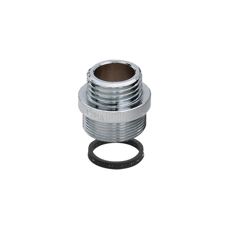 Nypel przejściowy VIEGA 3253 jednoczęściowy, brąz (chromowanie) / brąz, 3/4'' x 24 mm (gz x gw) z uszczelką
