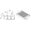 Konwektor Kermi V-Kon S Typ22 BH140x133x3000mm QN2169, weiß, 6 bar, o. Abd., Vent. re