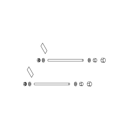 Zestaw mocujący do konsoli konw. wys.280 BH 280mm