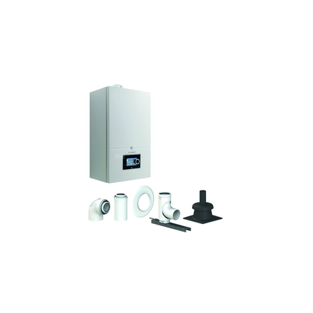 Pakiet - Kocioł gazowy jednofunkcyjny DE DIETRICH Virtuens Smart 15 kondensacyjny wiszący 2.6 - 16.3 kW + Zestaw powietrzno-spalinowy szachtowyBazowy PP/Alu fi 60/100 na fi 80