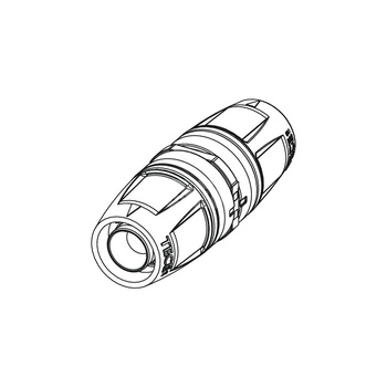 Złączka TECE logo trzyczęściowy, tworzywo, 20 mm (pz x pz)
