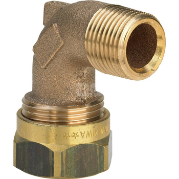 Dwuzłącze 45' VIEGA 2014 dwuczęściowe, brąz / brąz, 1/2'' x 16 mm (gw x gz)