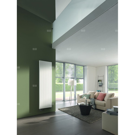 Grzejnik pionowy KermiX2 Verteo Line typ 22 1200x102x800 biały, 10 bar, z osłonami bocznymi