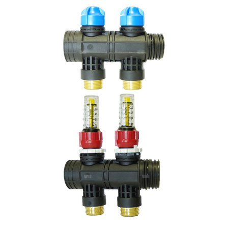 Rozszerzenie rozdzielacza ProCalida EF1 lub EF1 K o 2 obiegi, przepływomierz  0,2÷1,6 l/min