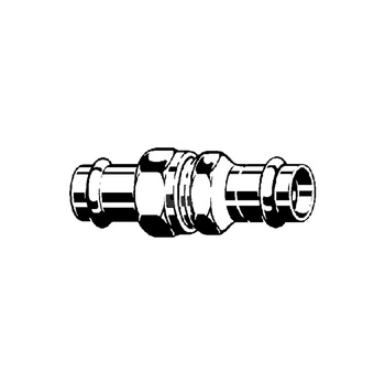 Złącze Prestabo VIEGA 1160 jednoczęściowy, stal (ocynk galwaniczny/elektrolityczny) / stal (ocynk galwaniczny/elektrolityczny) (ocynk), 35 mm (mz x mz), 95 mm