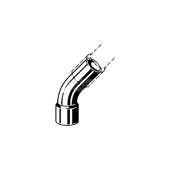 Łuk 45' VIEGA 95040 jednoczęściowy, Cu / Cu, 10 mm (lw x gz), (głębokość: 6 mm) z uszczelką