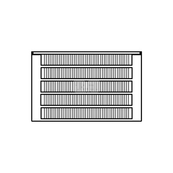 Konwektor Kermi Kon m. Str. Typ55 BH210x316x2000mm QN4744, weiß, 6bar, m. Abd., AB Uni.