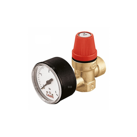 Zawór przelewowy CALEFFI 314 mosiądz 6 bar GZ x GW 1/2''