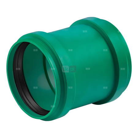 Złączka dwukielichowa MAGNAPLAST KG 2000 ERMM, PP-md (zielony), DN 500 x DN 500 (ww x ww), do kanalizacji