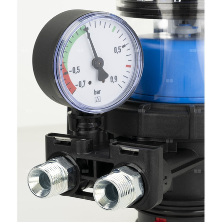 Filtr olejowy AFRISO FloCo-Top-2CM MS-5 zintegrowany z odpowietrznikiem fi 3/8'' x 3/8'' GW x GZ, z wkładem opticlean, maks. przepływ 100 l/h