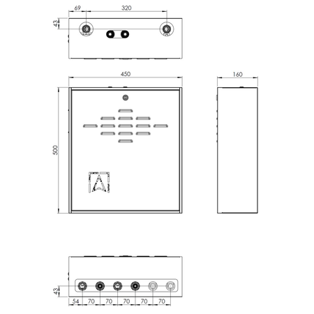 Grupa pompowa AFRISO PrimoBox AZB 255 GZ x GW 3/4'' x 3/4'', z izolacją, z siłownikiem arm 141