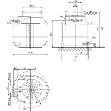 Pompa do ścieków WILO DrainLift WS 40D BASIC/MINI3 V04/T06-540 50 Hz / 13.33 m³/h / 0.83 W