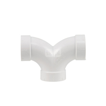 PVC Trójnik 2 x 90 stopni