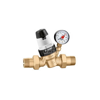 Regulator ciśnienia CALEFFI 5350H, GZ 1 1/4'', 25 bar z manometrem