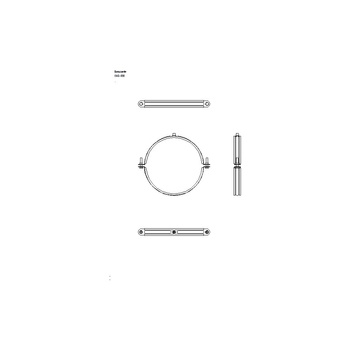Obejma mocująca NICZUK UWG 250 mm (ocynk galwaniczny)
