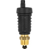Odpowietrznik automatyczny pionowy, hybrydowy PrimoVent G3/8'' z Aquastop i zaworem stopowym, R1/2''