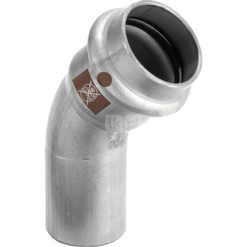 Łuk 45' VIEGA 17261, stal nierdzewna / stal nierdzewna, 22 mm (zw x zz)