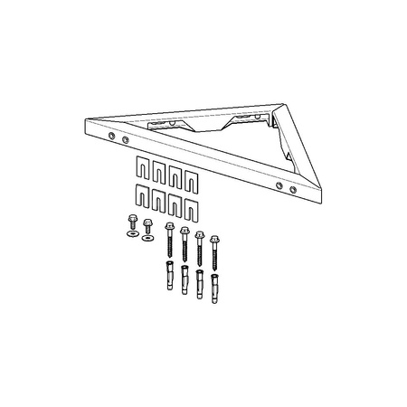 Zestaw montażowy VIEGA 8534 stal (cynkowanie) 605 x 302,5 x 35