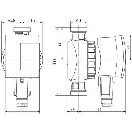 Pompa obiegowa WILO Star-Z NOVA A, 3000 obr/min 1 x 230 V 50 Hz, PN 10/10bar