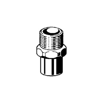 Złączka przejściowa VIEGA 94243G jednoczęściowy, brąz / brąz, 1/4'' x 12 mm x 12 mm (gw x gz), 21 mm