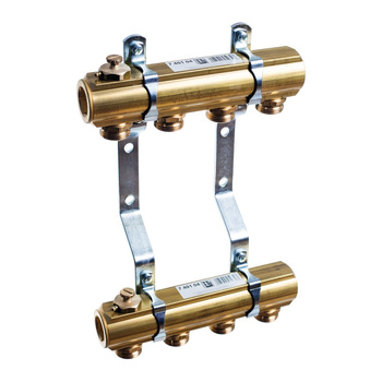 Rozdzielacz do instalacji c.o. TECE flex mosiądz GW 1'', 7-obieg. GZ