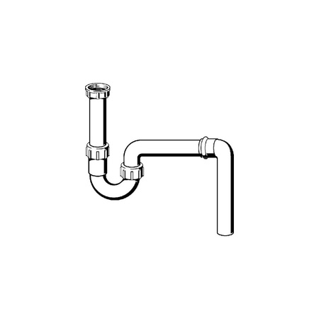 Syfon rurowy przeznaczenie: zlewozmywak, tworzywo sztuczne, nr wzoru 7985.60 G: 1½ DN: 40