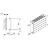 Grzejnik płytowy typ 22 KERMI HHN wym. 420 x 5400 mm, kolor biały, moc 7960 W