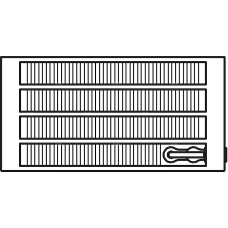 Konwektor Kermi V-Konvektor Typ54 BH70x255x3000mm QN3075, weiß, 6 bar, m. Abd., Vent. re