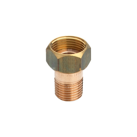 Dwuzłącze przyłączeniowa, uszczelnienie płaskie VIEGA 3335 dwuczęśc., brąz / brąz, 3/4'' x 1'' (gz x gw)